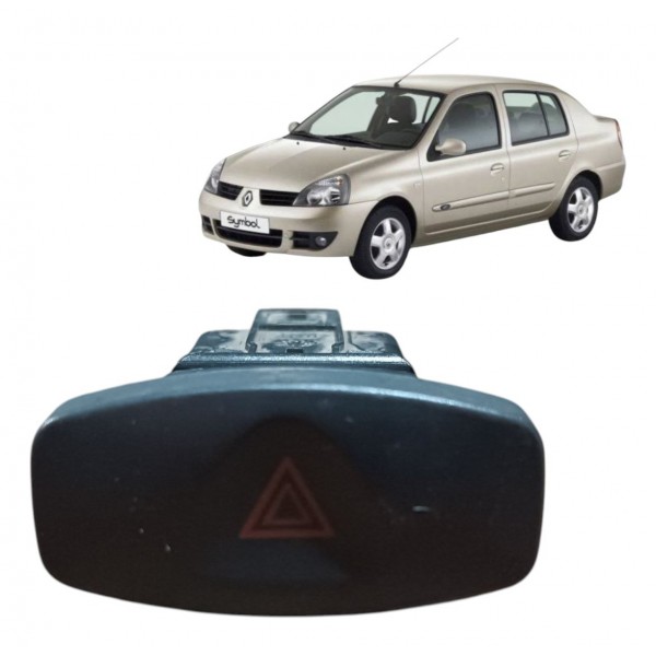 Botão Pisca Alerta Clio Sandero Symbol 2007 2008 A 2014