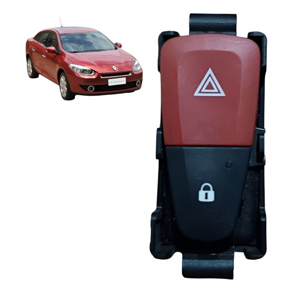 Botão Pisca Alerta Trava Porta Renault Fluence 2011 A 2016