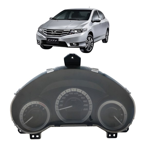 Painel Instrumento Velocimetro Honda City 2012 2013 2014 Preto