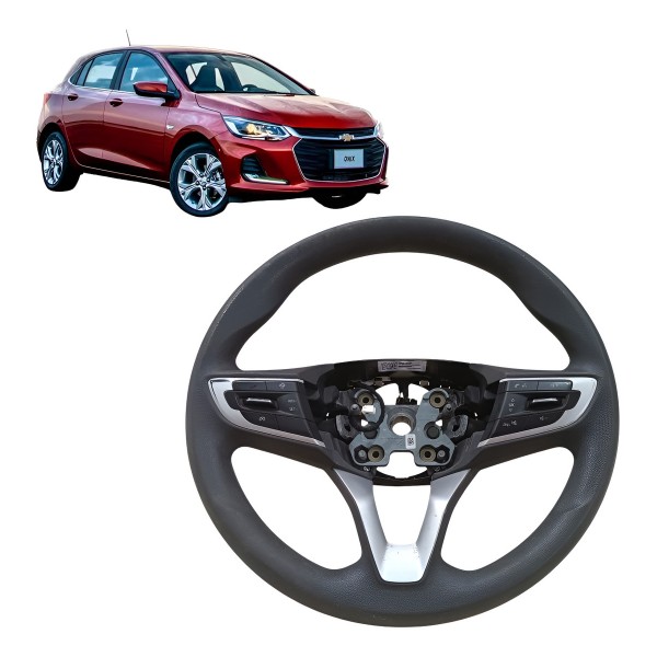 Volante Direção Gm Onix Plus Premier 2019 2020 2024 Comando Preto