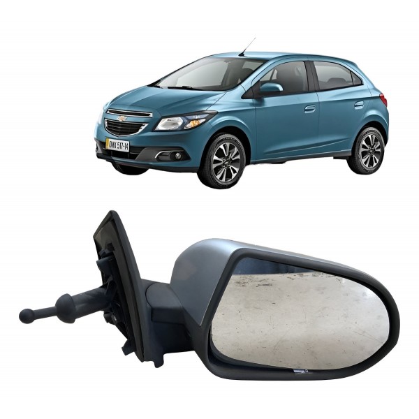 Espelho Retrovisor Manual Direito Onix 1.0 2014 2015 2016