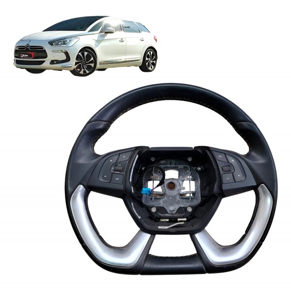 Volante Direção Comando Som Citroen Ds5 2011 2014 2016 2017 Preto