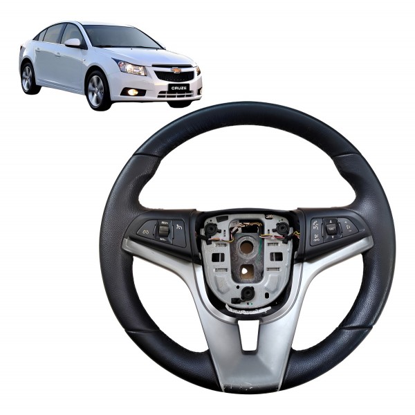 Volante Direção Chevrolet Cruze 2012 2013 A 2016 Com Comando Preto