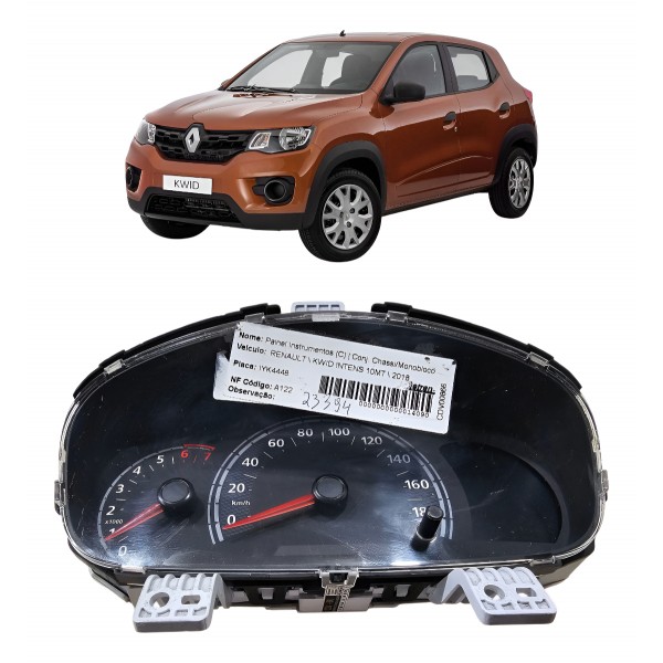 Painel Instrumento Velocímetro Renault Kwid 2018 2019 2020 Preto