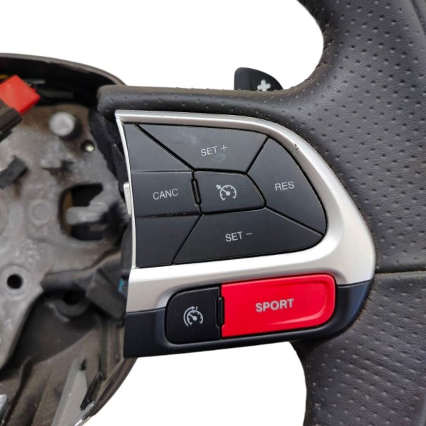 Volante Direção Fiat Pulse 2021 2022 A 2024 Com Comando Preto