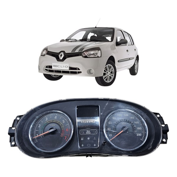 Painel Instrumento Velocímetro Renault Clio 2013 2014 2015 Preto