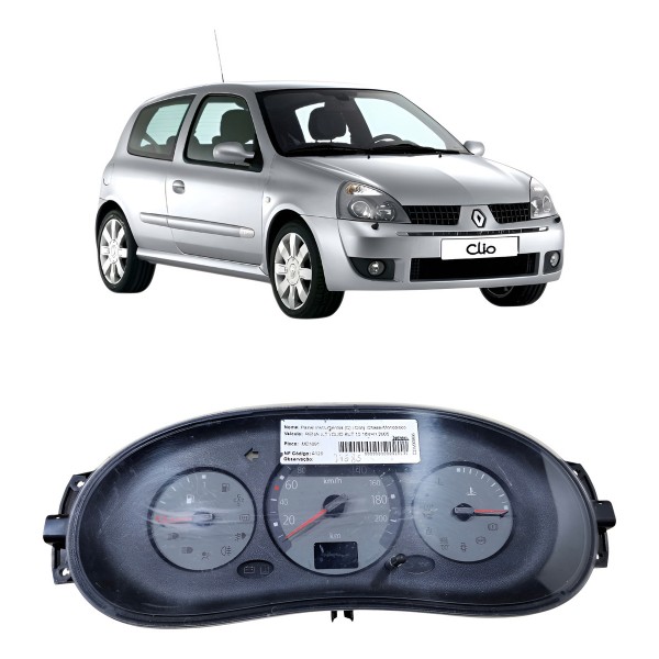 Painel Instrumentos Velocímetro Renault Clio 2004 2005 2006 Cinza