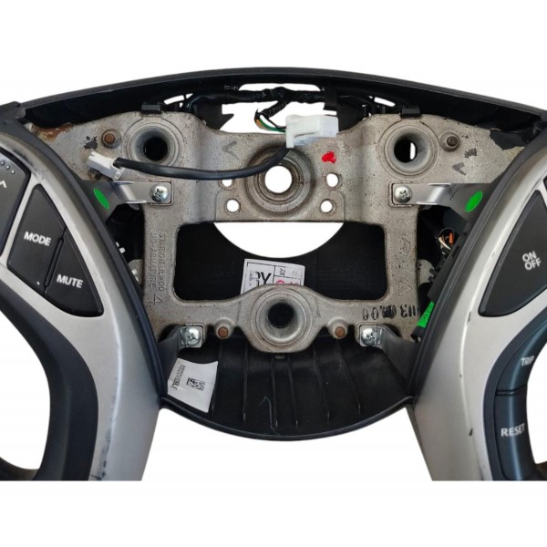 Volante Direção Elantra 2012 2013 A 2017 Com Comando Preto