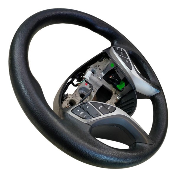 Volante Direção Elantra 2012 2013 A 2017 Com Comando Preto