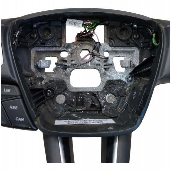 Volante Direção Ford Focus 2015 2016 2017 Com Comandos Preto