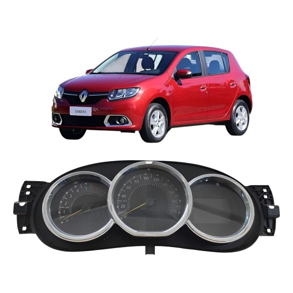 Painel Instrumento Velocímetro Sandero Logan 2015 2014 2016 Preto