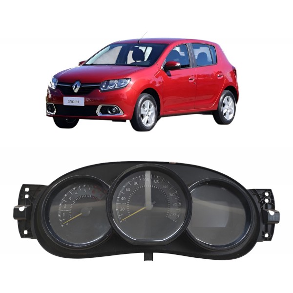 Painel Instrumento Velocímetro Sandero Logan 2014 2015 2016 Preto