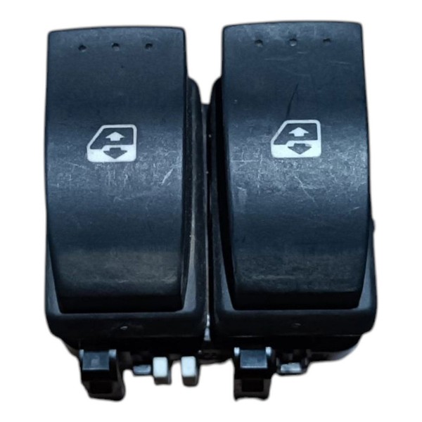 Botão Vidro Duplo Sandero Logan Duster 2008 A 2013 Branco