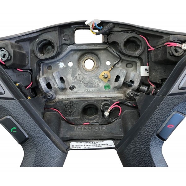 Volante Direção Hyundai Hb20 1.6 2017 2018 2019 Com Comando Preto