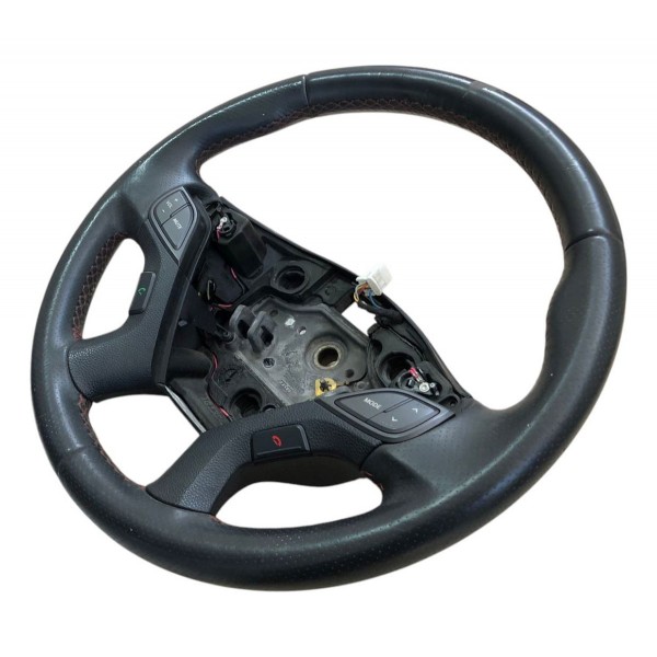 Volante Direção Hyundai Hb20 1.6 2017 2018 2019 Com Comando Preto