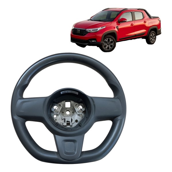 Volante Direção Original Fiat Strada 2020 2021 2022 2023 Preto