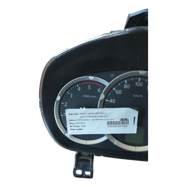 Painel Instrumento Velocímetro L200 Triton 2012 2013 2014 Preto