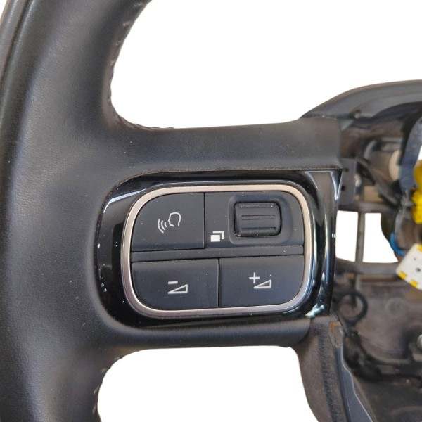 Volante Direção Citroen C4 Cactus 2017 A 2020 Com Comando Preto