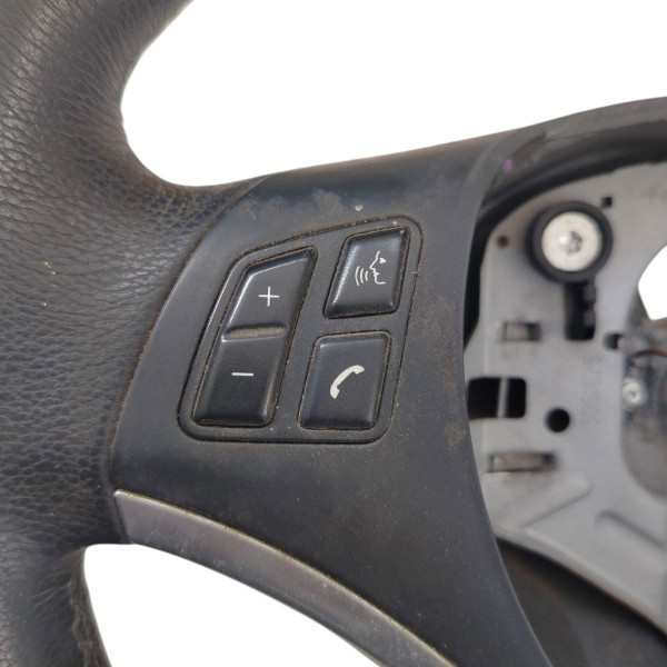 Volante Direção Bmw 320i 2009 2010 Com Comandos Preto