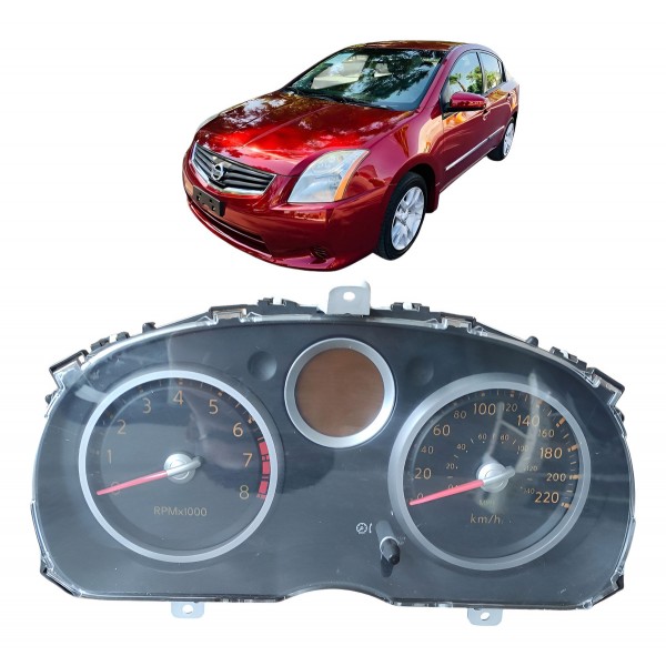 Painel Instrumento Velocímetro Nissan Sentra Aut 2009 A 2012 Preto