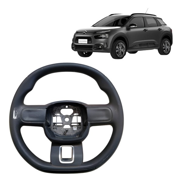Volante Direção Citroen C4 Cactus 2017 2018 2019 A 2021 Preto
