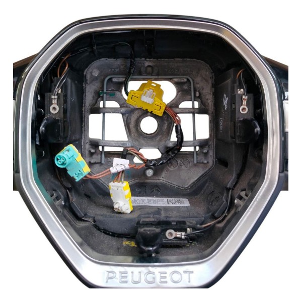 Volante Direção Peugeot 3008 2018 2019 2020 Com Comandos Preto