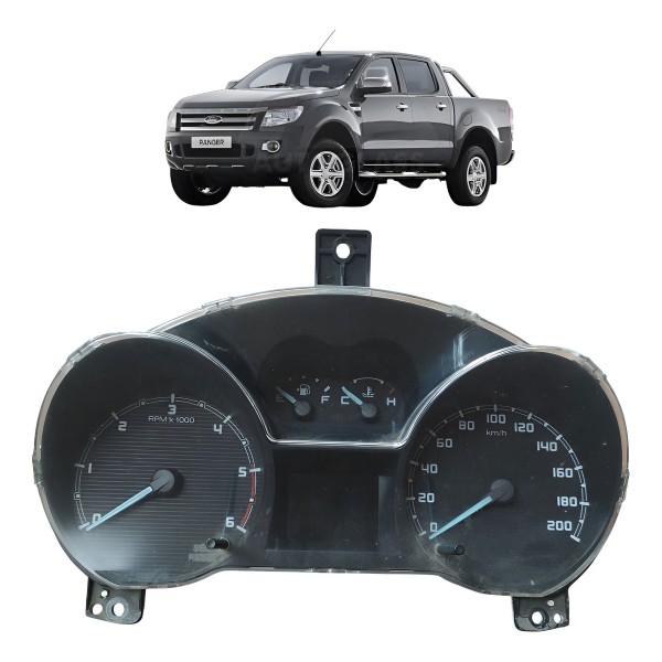 Painel Instrumentos Velocímetro Ford Ranger Ltd 2014 2015 Preto