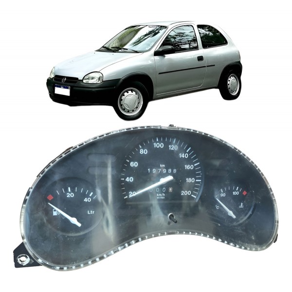 Painel Instrumento Velocímetro Gm Corsa Wind 1997 1998 1999 Preto
