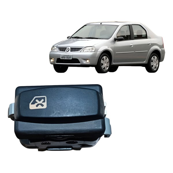 Botão Trava Vidro Eletrico Renault Logan Sandero 2011 A 2019