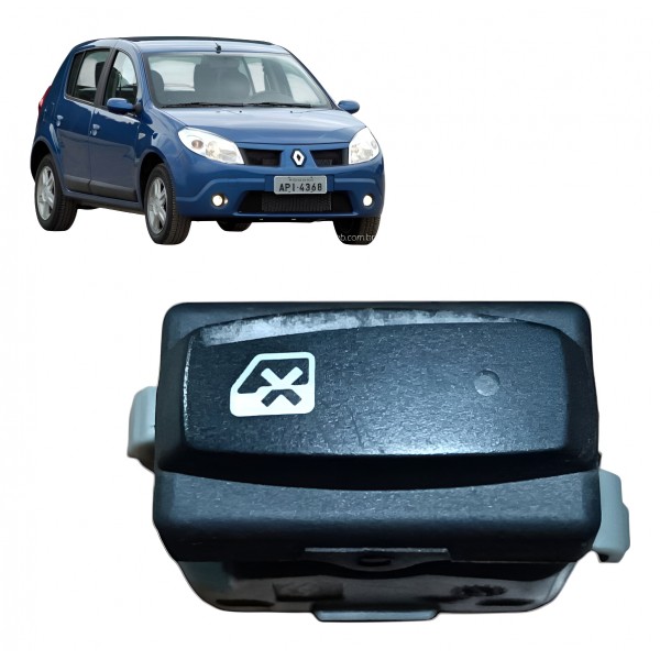 Botão Trava Vidro Renault Megane Sandero Duster 2008 A 2013
