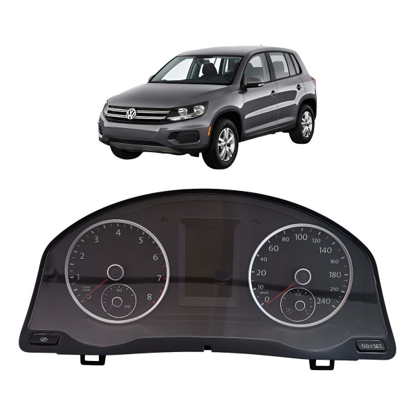 Painel Instrumento Velocímetro Vw Tiguan 2.0 Tsi 2013 2014 Preto