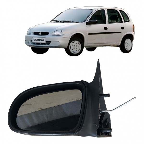 Espelho Retrovisor Manual Esq.corsa Wind 2002 2003 A 2010 4p