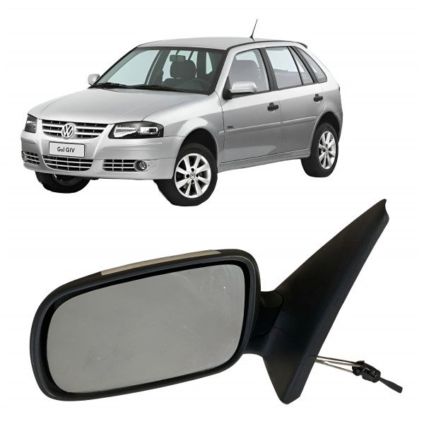 Espelho Retrovisor Manual Esquerdo Gol G4 2012 2013 2014