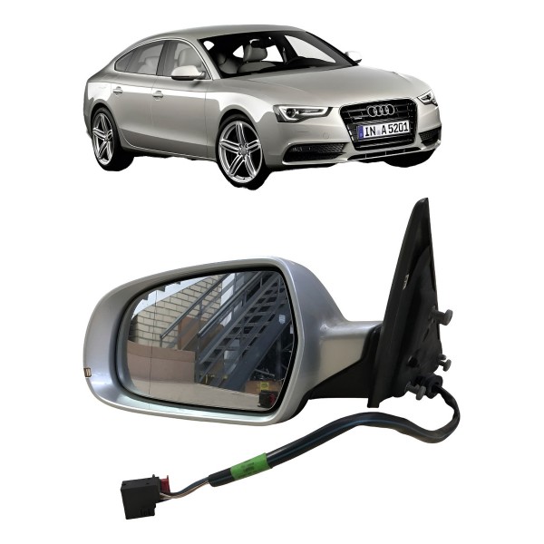 Espelho Retrovisor Elétrico Esquerdo A5 2012 A 2015 C/pisca