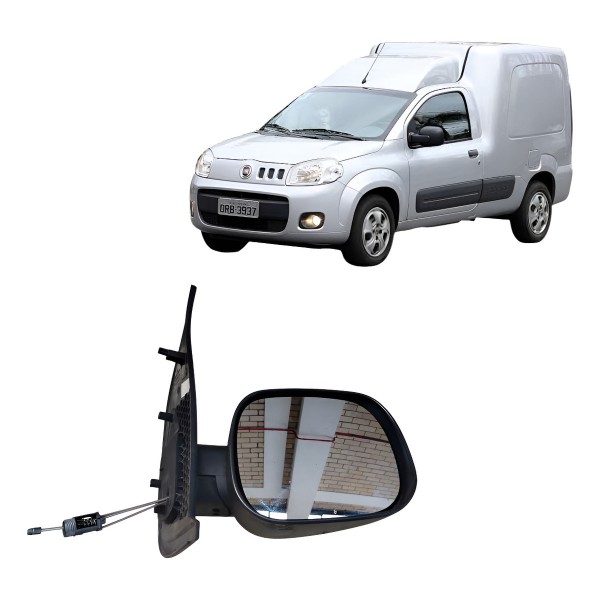 Espelho Retrovisor Manual Direito Fiorino 2018 A 2020