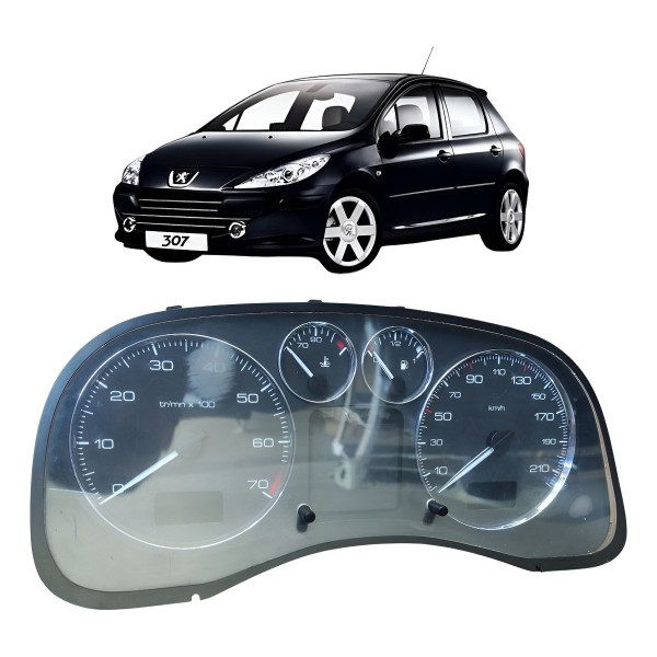 Painel Instrumento Velocímetro Peugeot 307 Automático 2010 Preto