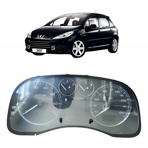 Painel Instrumento Velocimetro Peugeot 307 2009 2010 Manual Preto