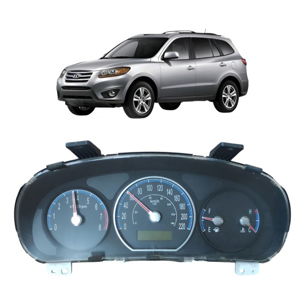 Painel Instrumento Velocímetro Hyundai Santa Fé V6 2008 2012 Preto