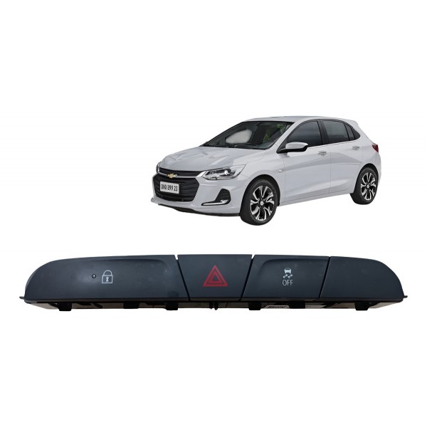 Botão Pisca Alerta Trava Chevrolet Onix Prisma  2020 A 2025