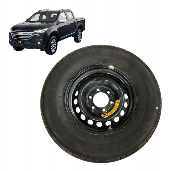 Roda Pneu Estepe Aro16 Chevrolet S10 2020 2021 2022 245/70