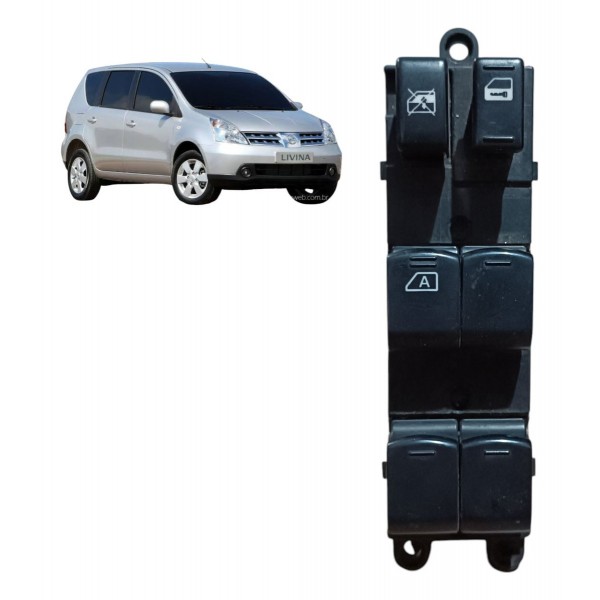 Botão Comando Vidro Elétrico Nissan Livina 2007 - 2010