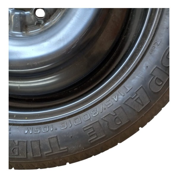 Roda Pneu Estepe Aro16 Ford Fusion 2009  T145/80