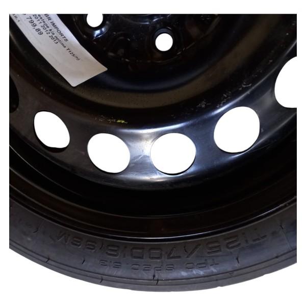 Roda Pneu Estepe Aro 16 Optima 2014   T125/70