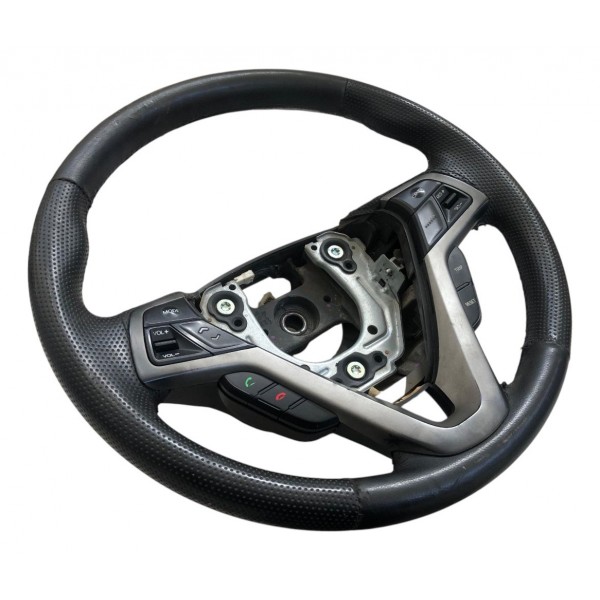 Volante Couro Hyundai Veloster C/ Comandos Original Preto