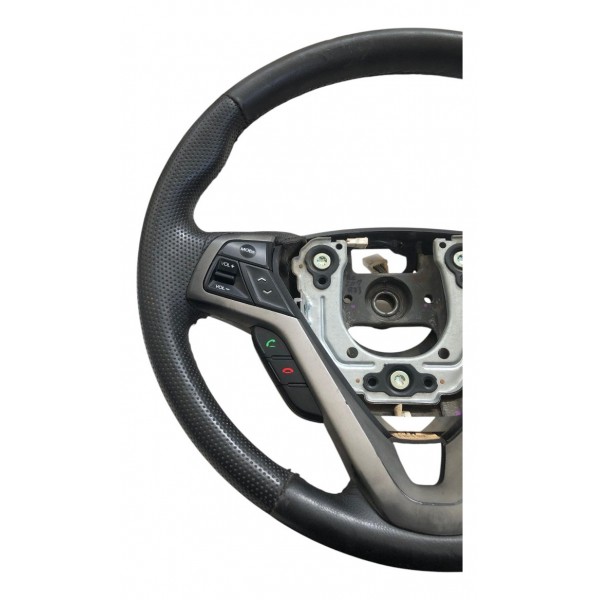 Volante Couro Hyundai Veloster C/ Comandos Original Preto