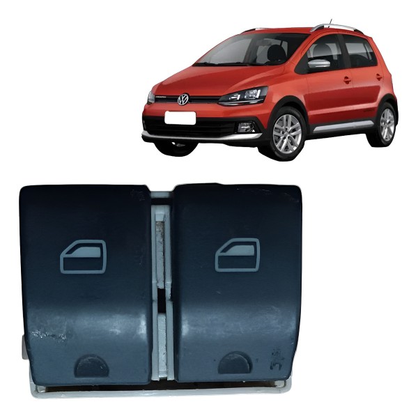 Botão Duplo Vidro Vw Polo Fox Crossfox 2010 2011 A 2014