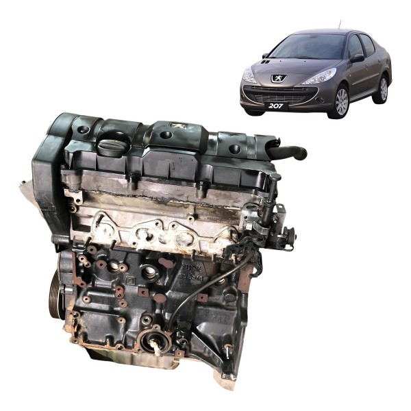 Motor Parcial Peugeot 206 207 307 C3 C4 1.6 16v Flex
