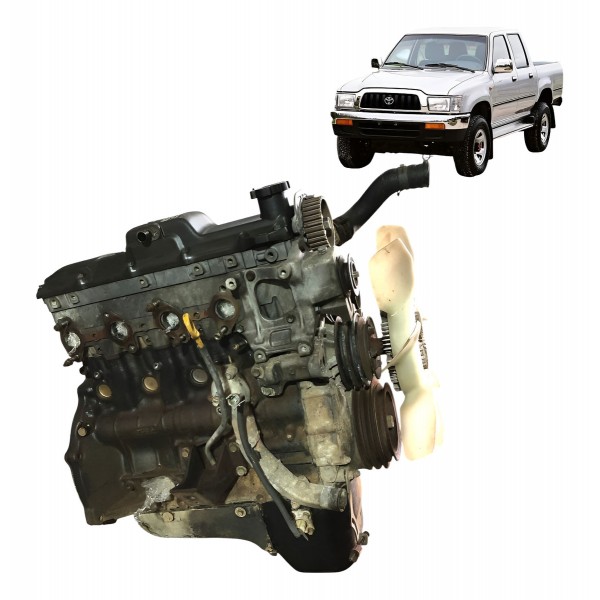 Motor Parcial Toyota Hilux sw4 3.0 8v 2000 2001 2002