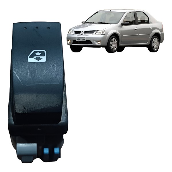 Botão Vidro Passageiro Duster Sandero Logan 2008 A 2013