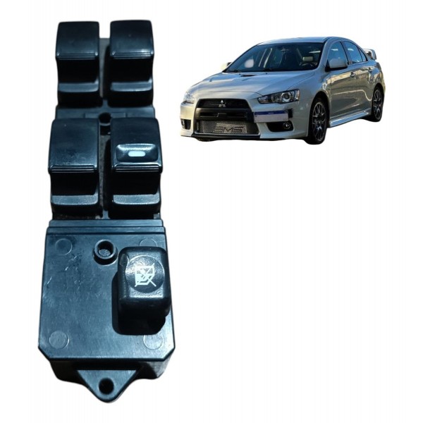 Botão Comando Vidro Dianteiro Esquerdo Lancer 2011 A 2014